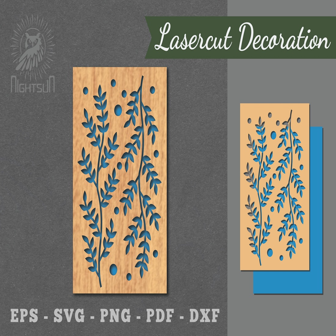 Floral Laser Cut Wall Décor cover image.