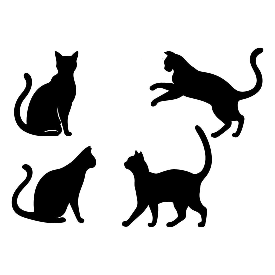 cat vector design preview image.