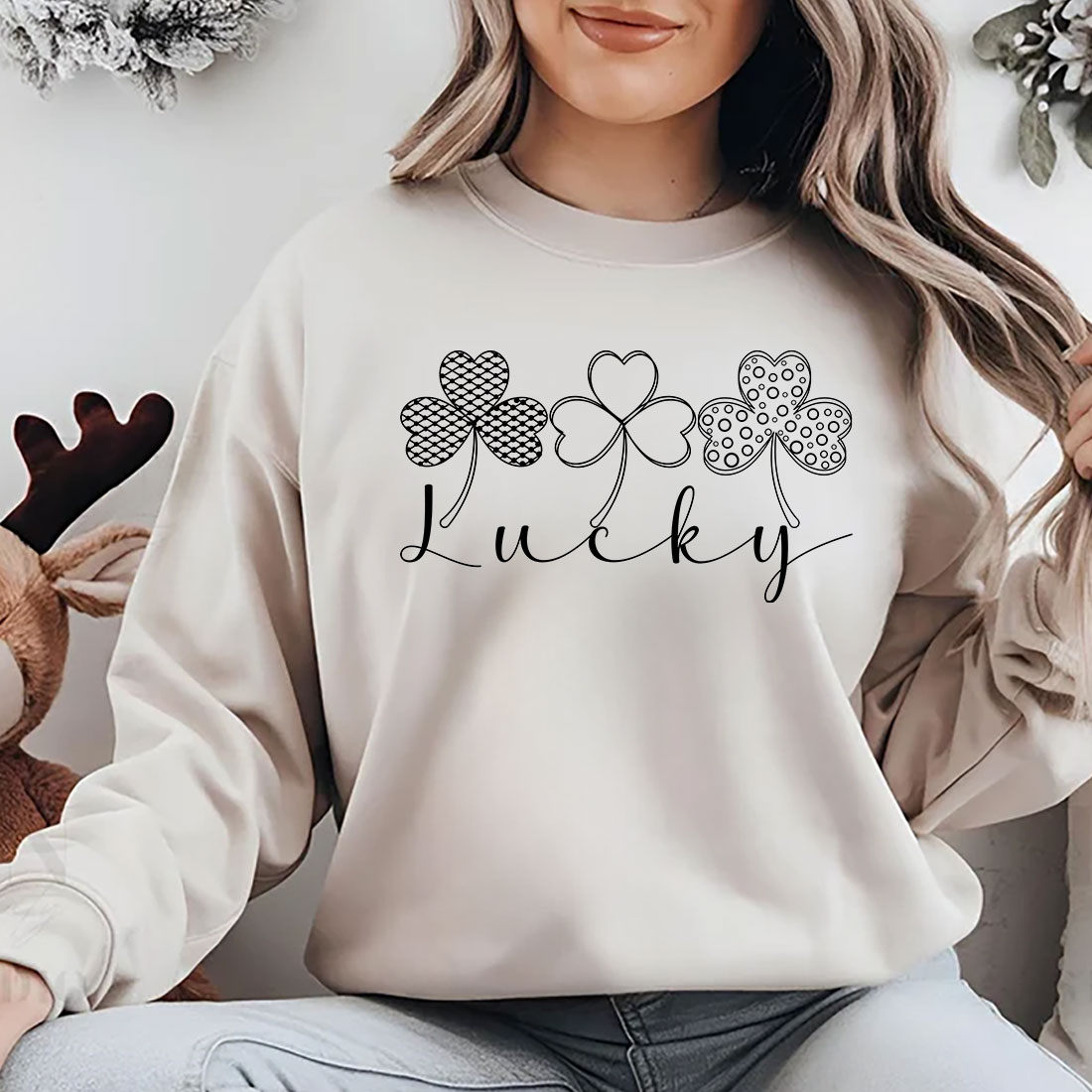 St Patrick's Day T-shirt Design, Lucky Png, St Patrick's Day Png, Retro Shamrock Png, Lucky Varsity Png, Lucky png, Sublimation Design cover image.