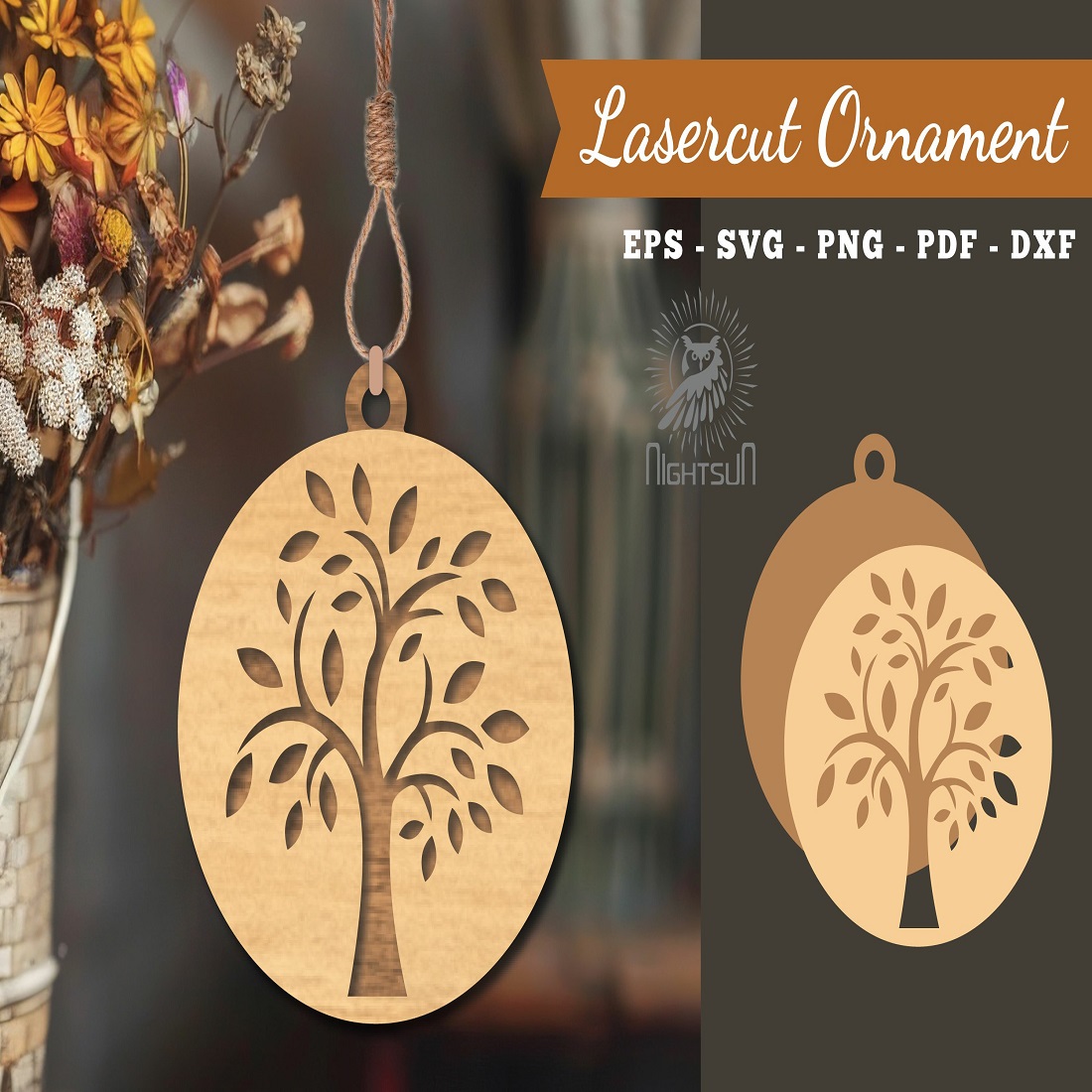 Tree Life Laser Cut Ornament cover image.