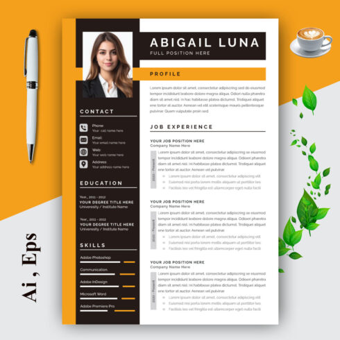 Resume And Cover Letter Layout cover image.