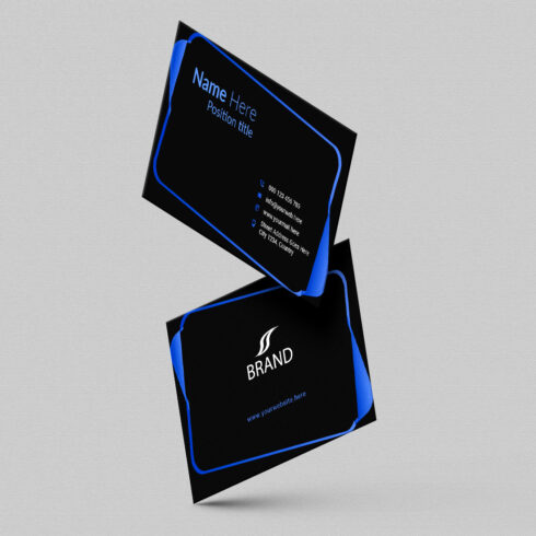 creative and simple modern business card design cover image.