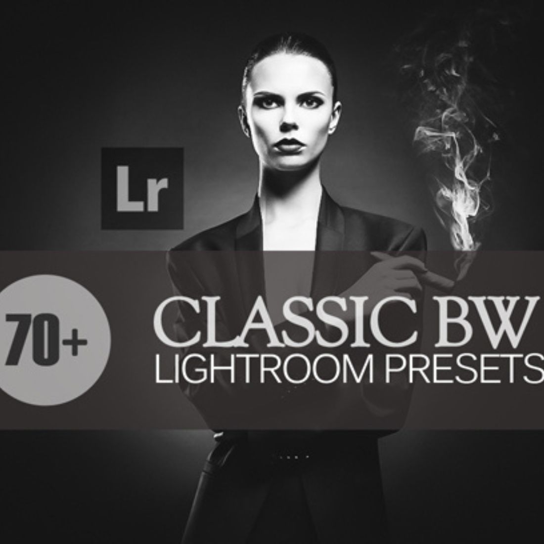 70+ Classic BW lightroom preset cover image.