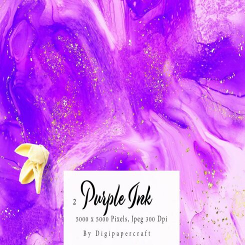 Purple Alcohol Ink paper, Alcohol ink , Watercolor Texture cover image.