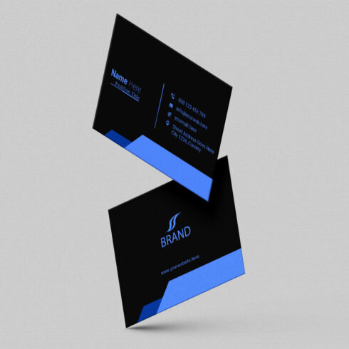 creative and simple modern business card design cover image.