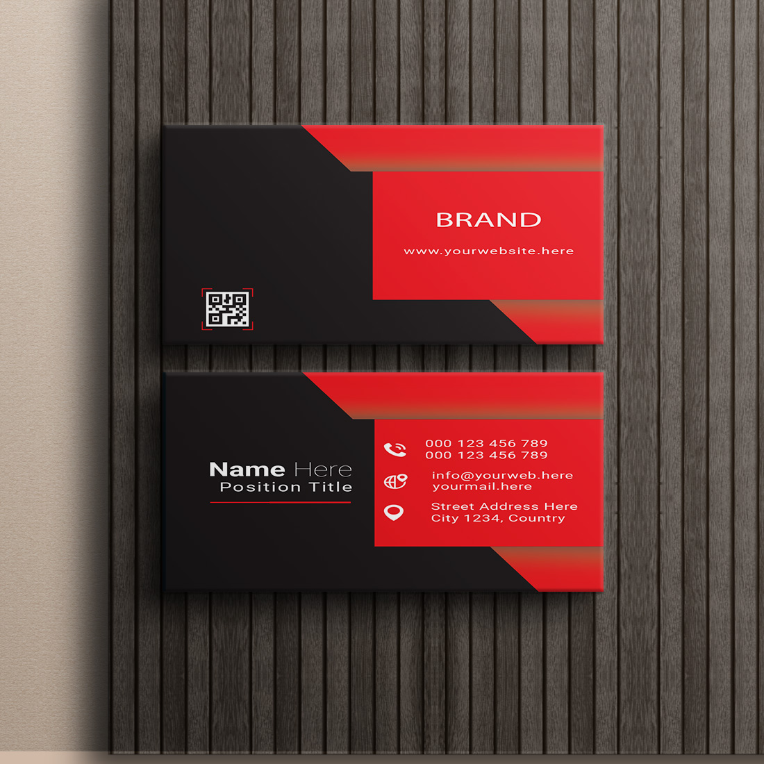 creative and simple modern business card design cover image.