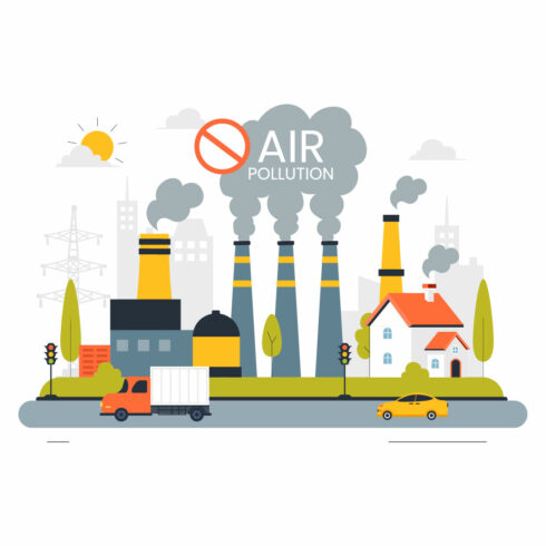 9 Air Pollution Illustration cover image.