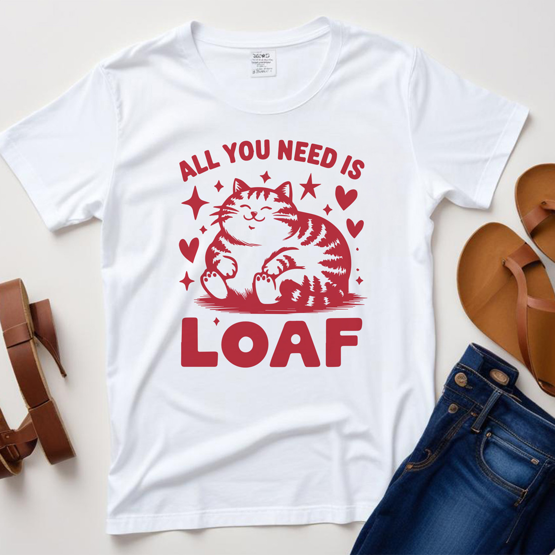 all you is loaf white plane tshirt mockup 795