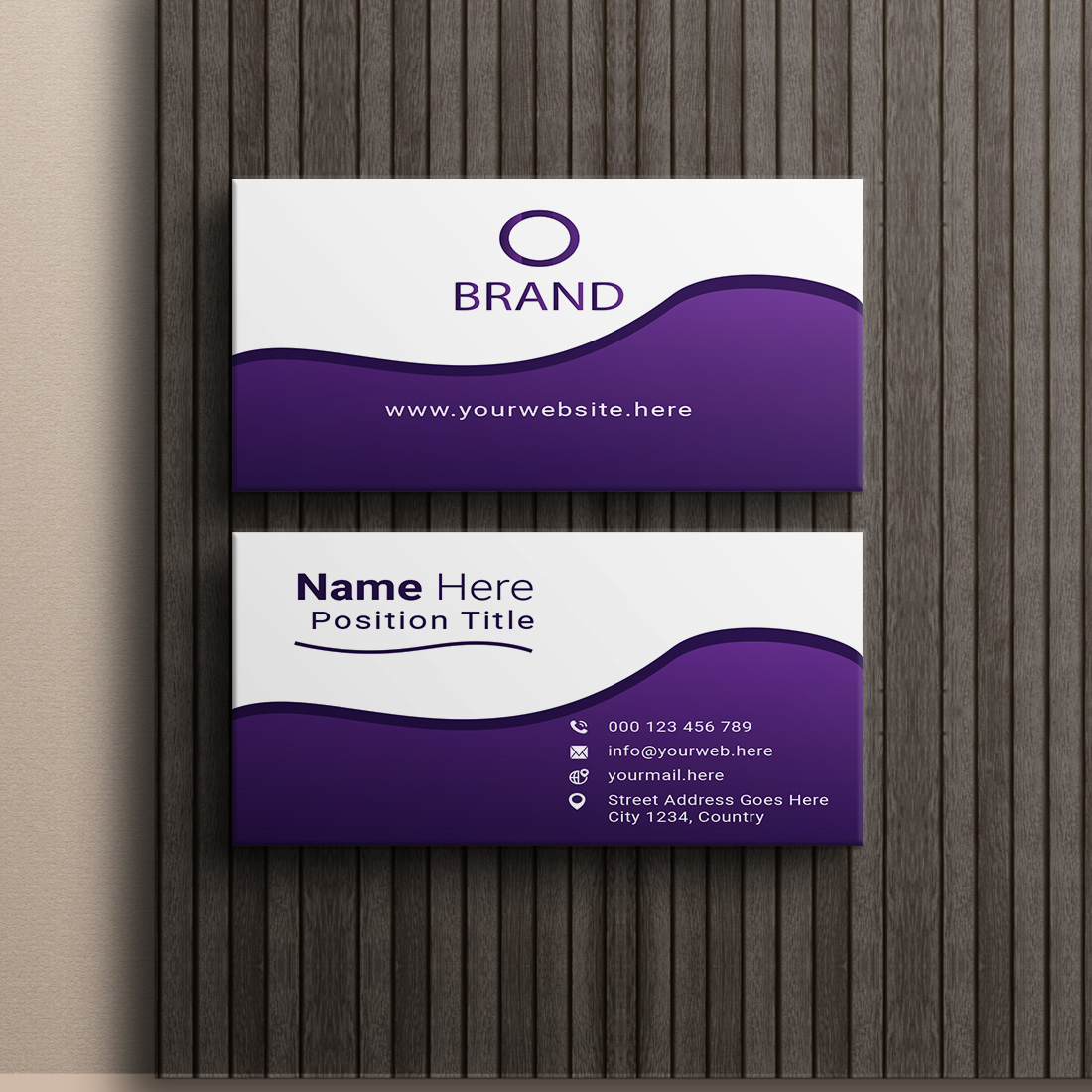 creative and simple modern business card design cover image.