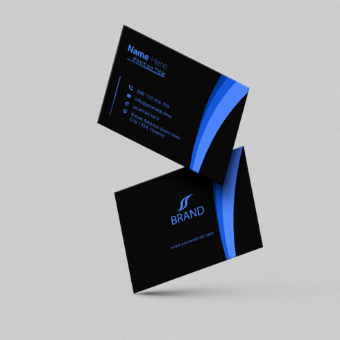 creative and simple modern business card design cover image.