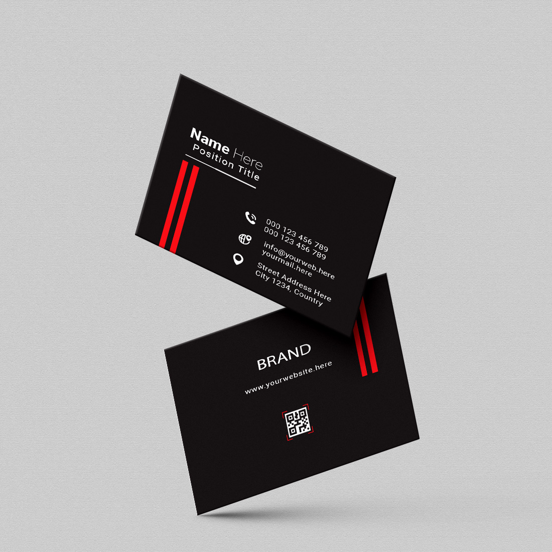 creative and simple modern business card design cover image.