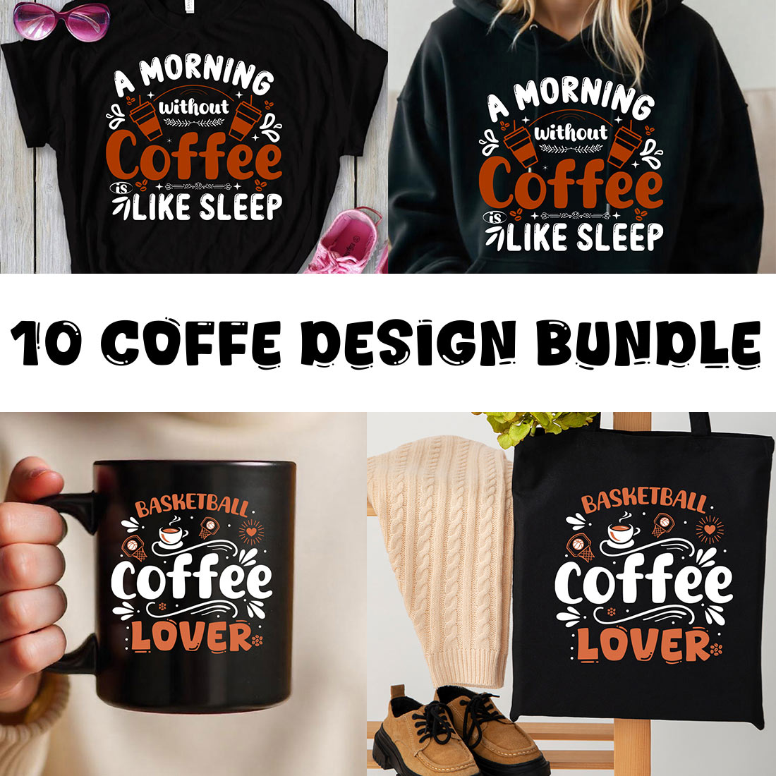 10 coffee design bundles for coffee lovers cover image.