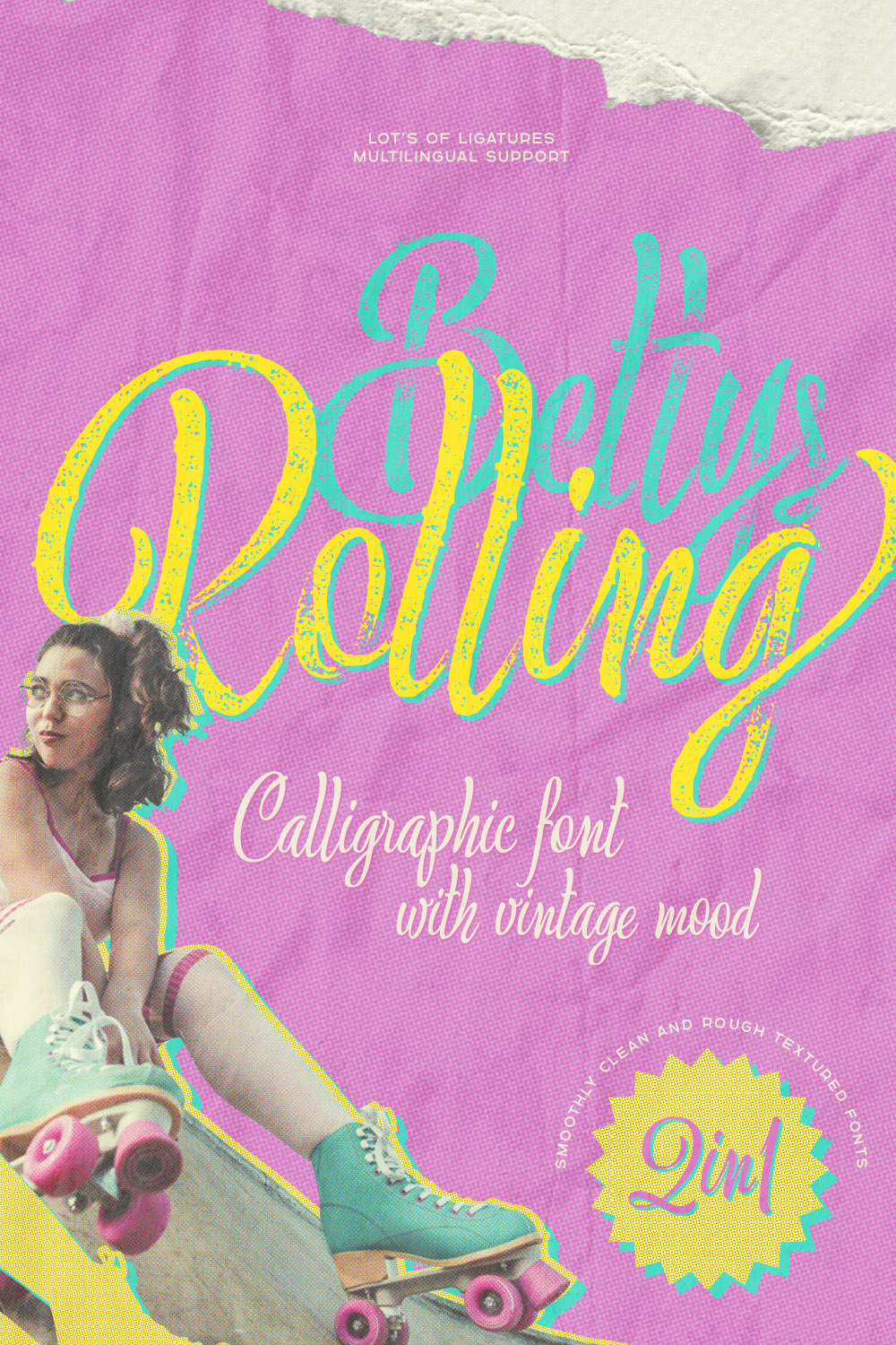 Bettys Rolling Script pinterest preview image.