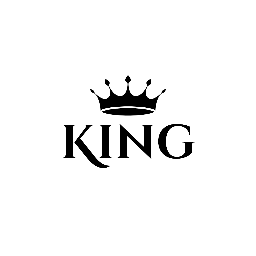 black and white king logo design template 20250106 180600 0000 683