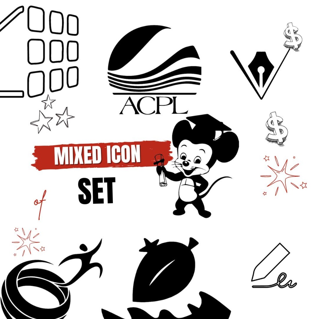 Mixed Icon Set – Versatile Designs for Creative Projects cover image.