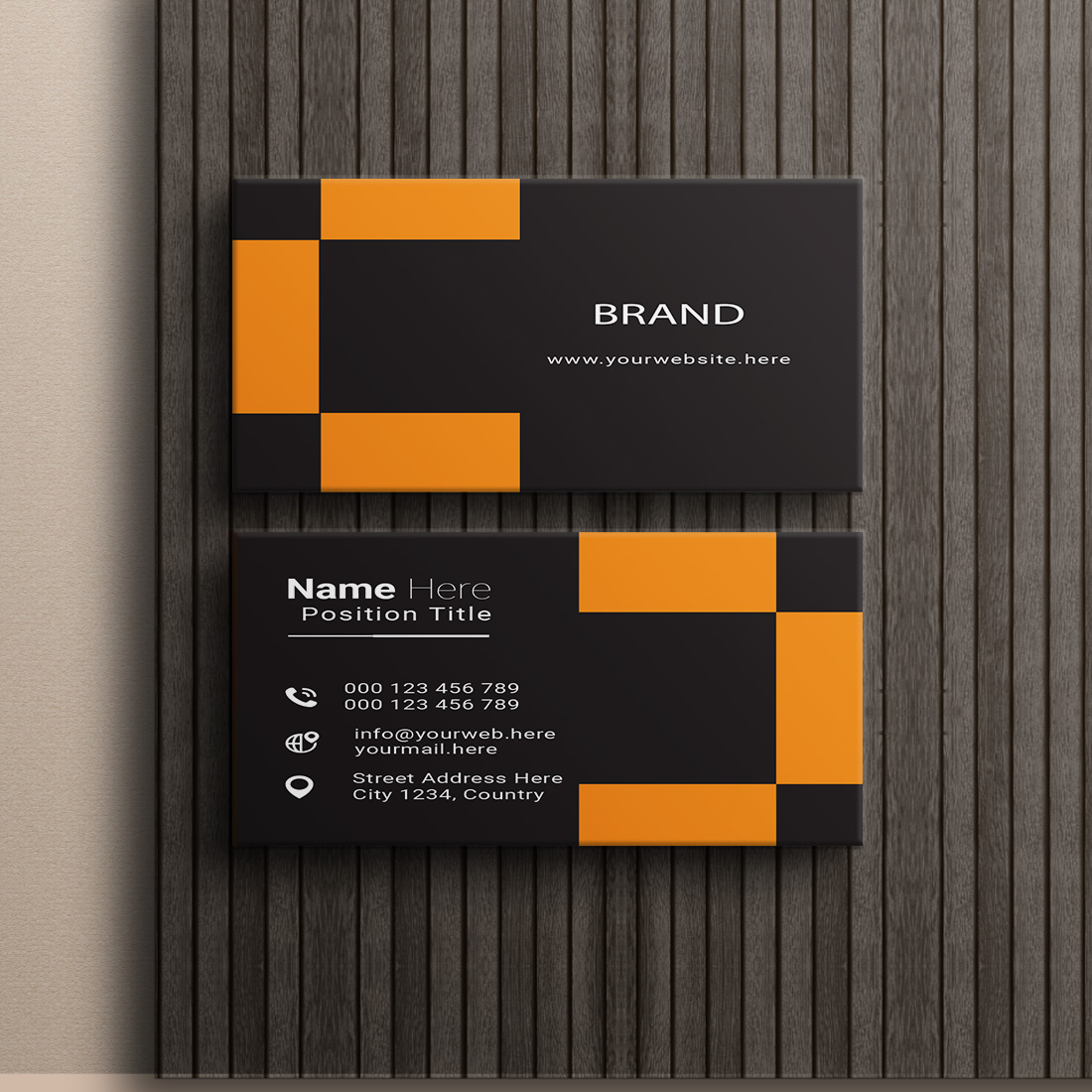 creative and simple modern business card design cover image.