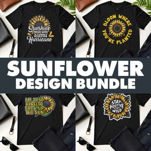 Sunflower Graphic Design Bundle for Sunflower Lovers cover image.