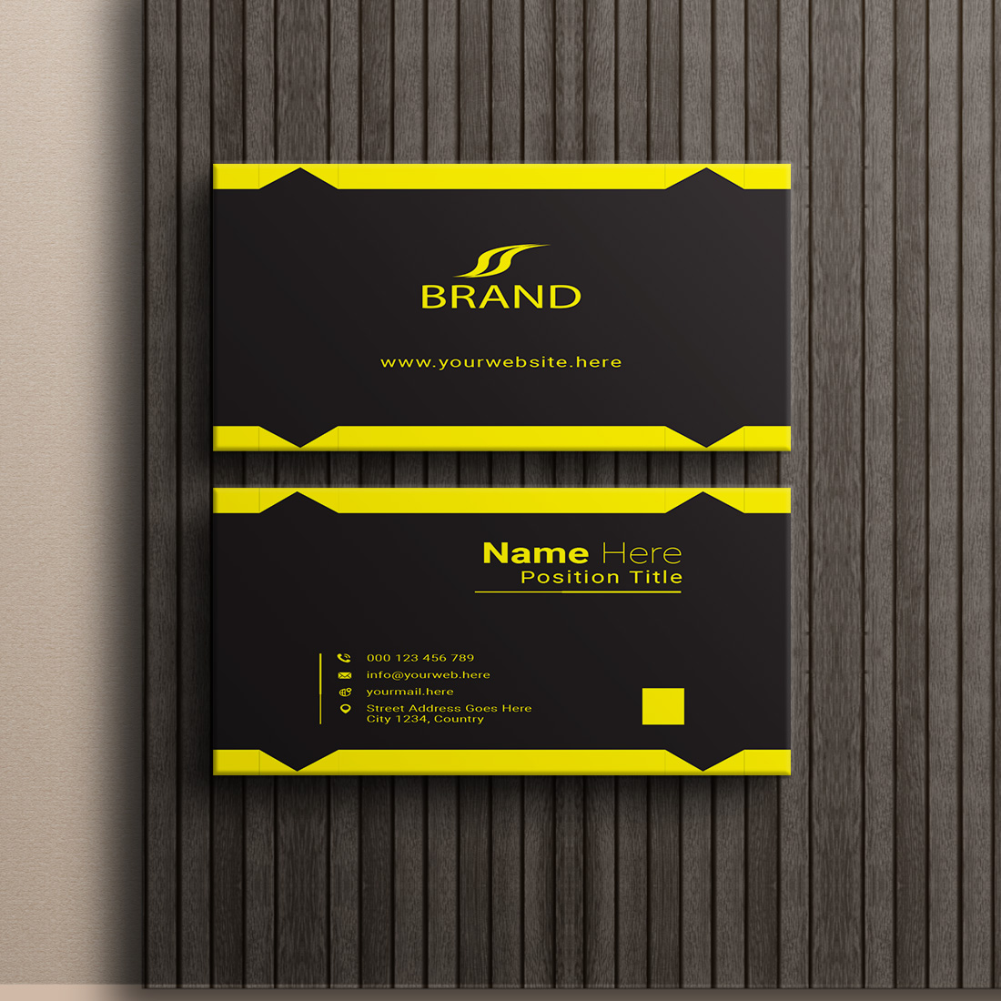 creative and simple modern business card design cover image.