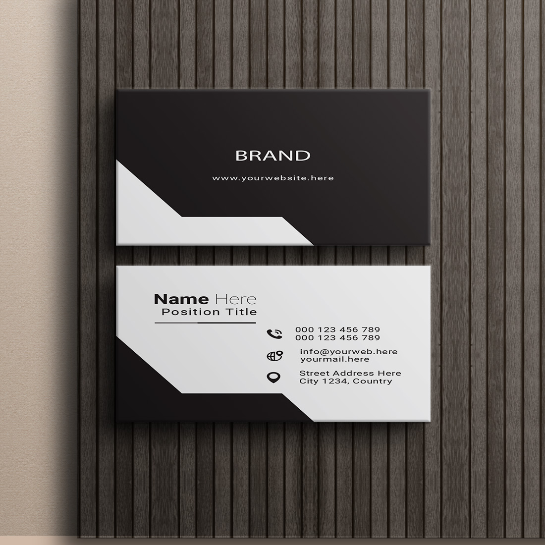 creative and simple modern business card design cover image.