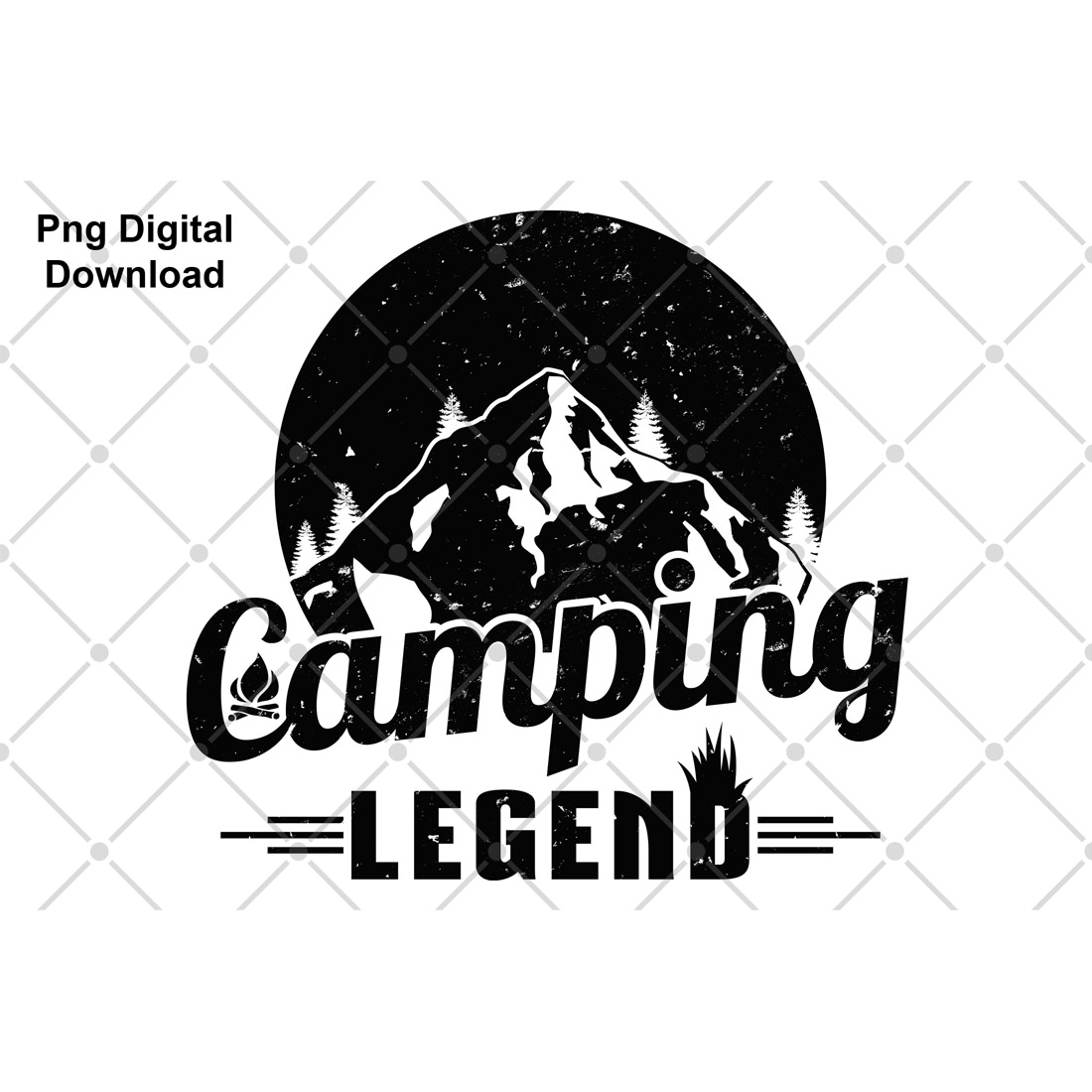 Camping Legend - Camper Graphic Design preview image.