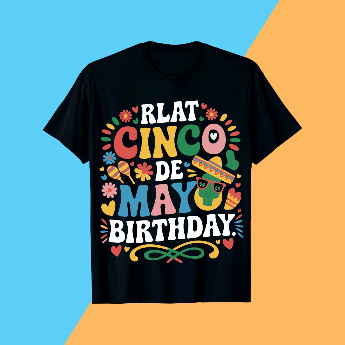 "Cinco de Mayo Birthday Celebration Shirt" cover image.