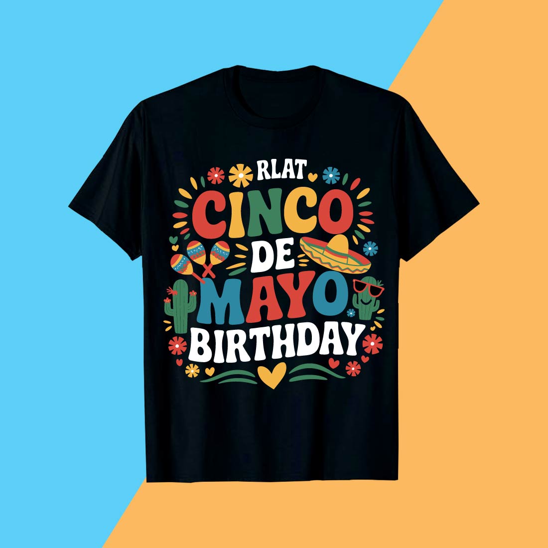 Vibrant Cinco de Mayo Birthday Design" preview image.