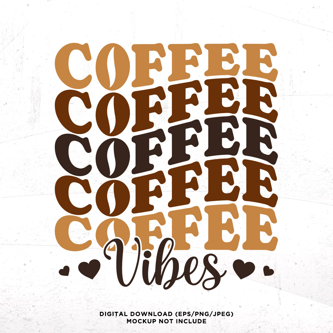 coffee vibes retro typography t shirt design mb thumbail mockup white 978