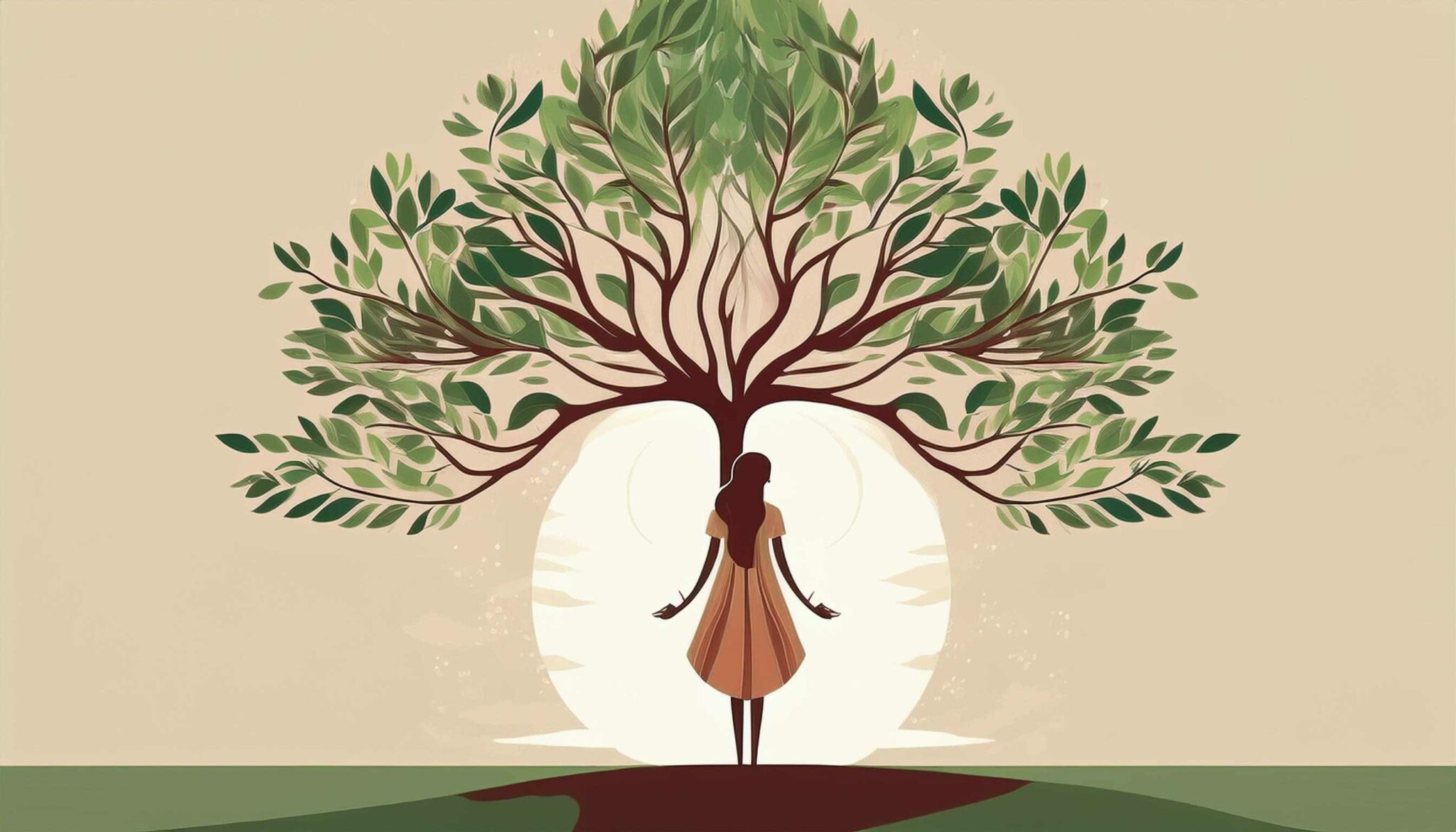 Connection with Nature – Harmony Between Humanity and Trees - MasterBundles