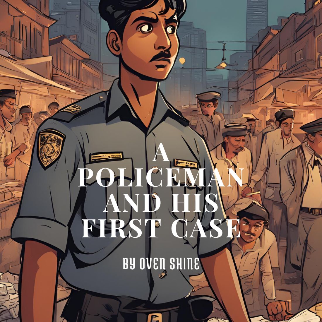 Title: A Policeman's First Case pinterest preview image.