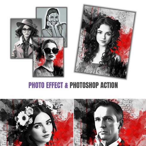 Mixed Art Effect & Photoshop Action cover image.