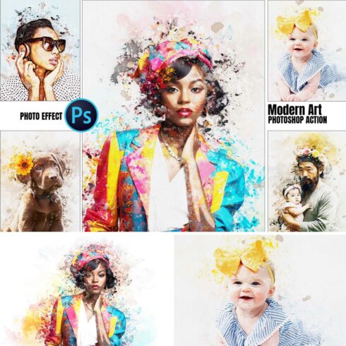 Watercolor Modern Art Effect Action cover image.