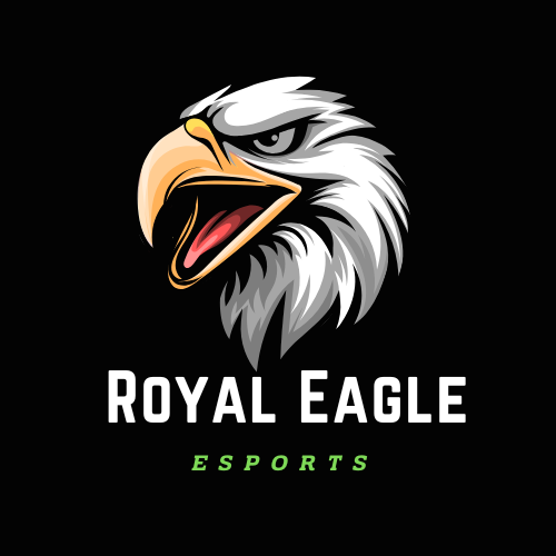 dark illustrative royal eagle gaming logo 499