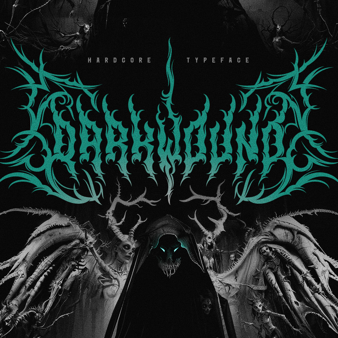 Darkwound - Hardcore Font cover image.