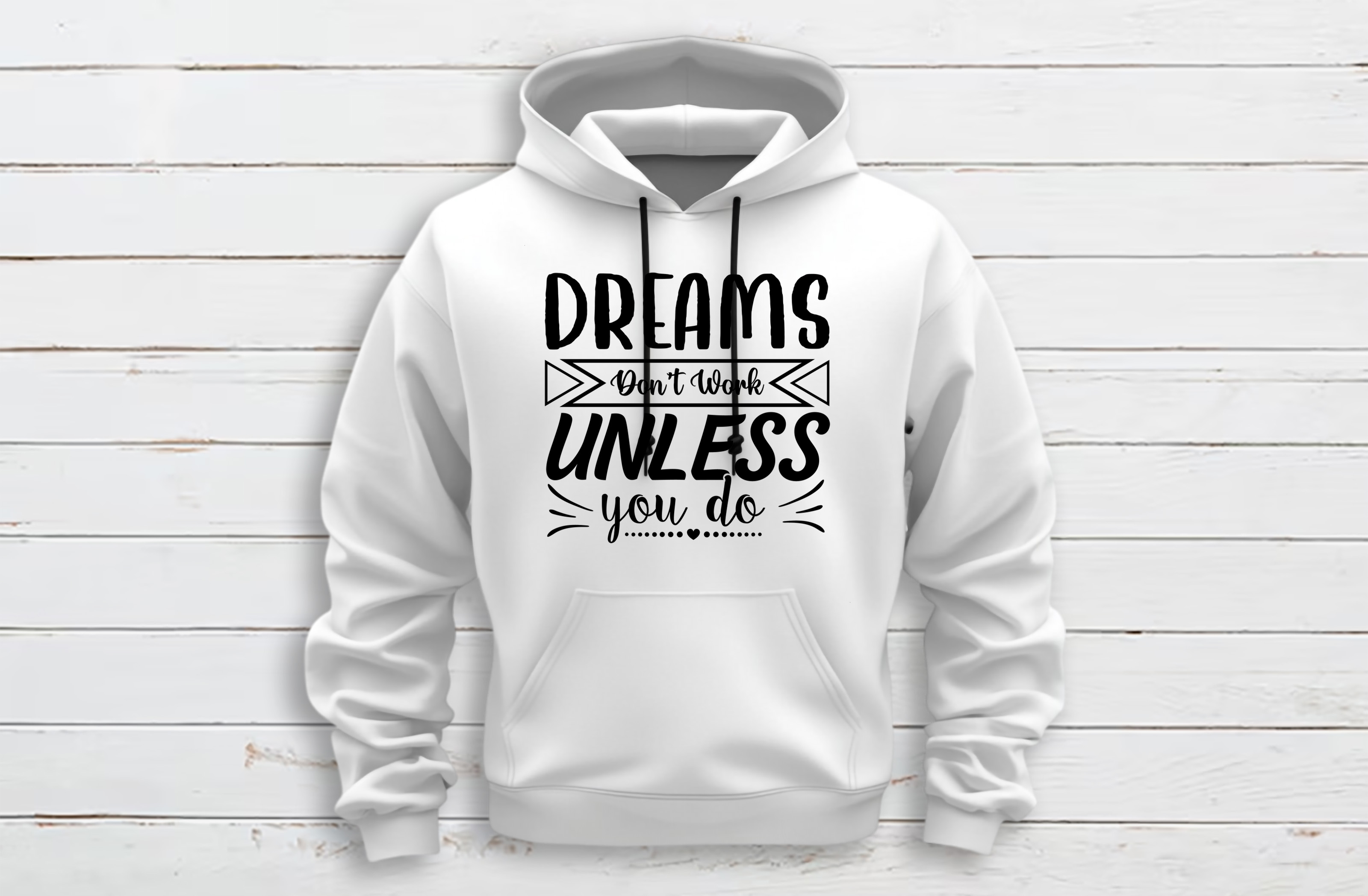 dreams graphics design white hoodie mockup 587