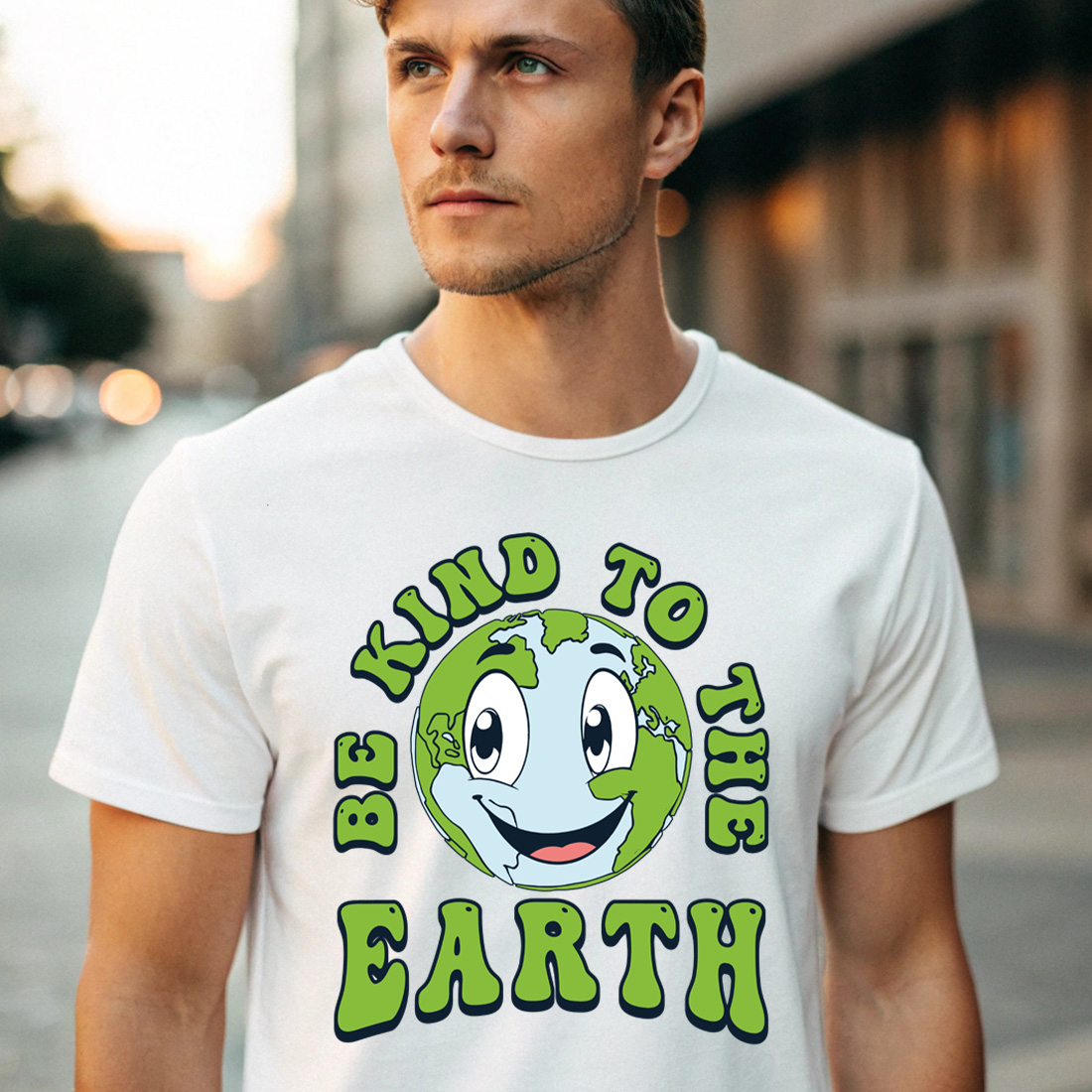 earth day graphic design suitable of t shirt and mug design 10 with male t shirt mock up 707