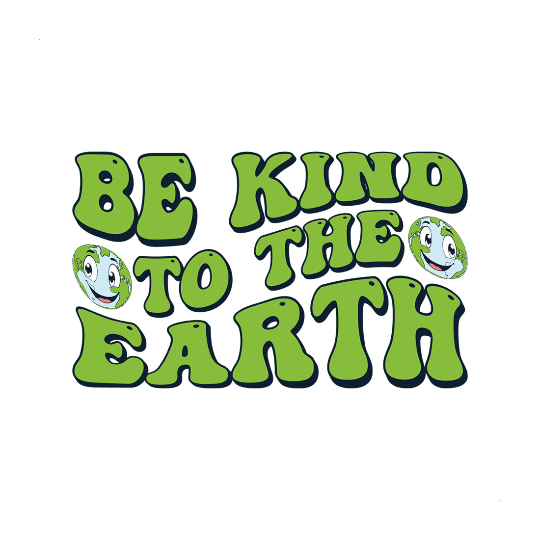 earth day graphic design suitable of T-shirt and mug design cover image.