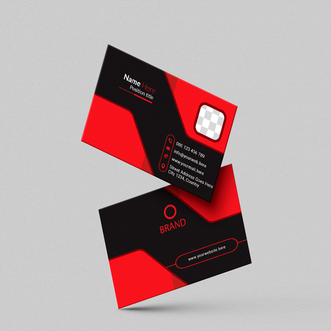 creative and simple modern business card design cover image.