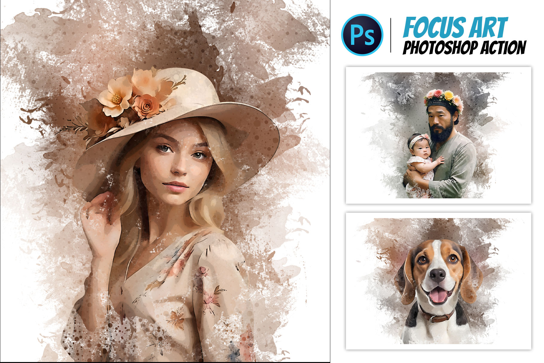 focus art by photoshop action cover 718