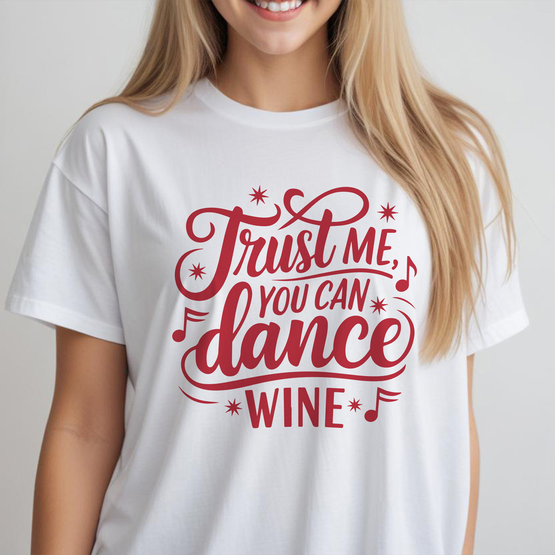 frust me you can dance wine white female tshirt front mockup 683