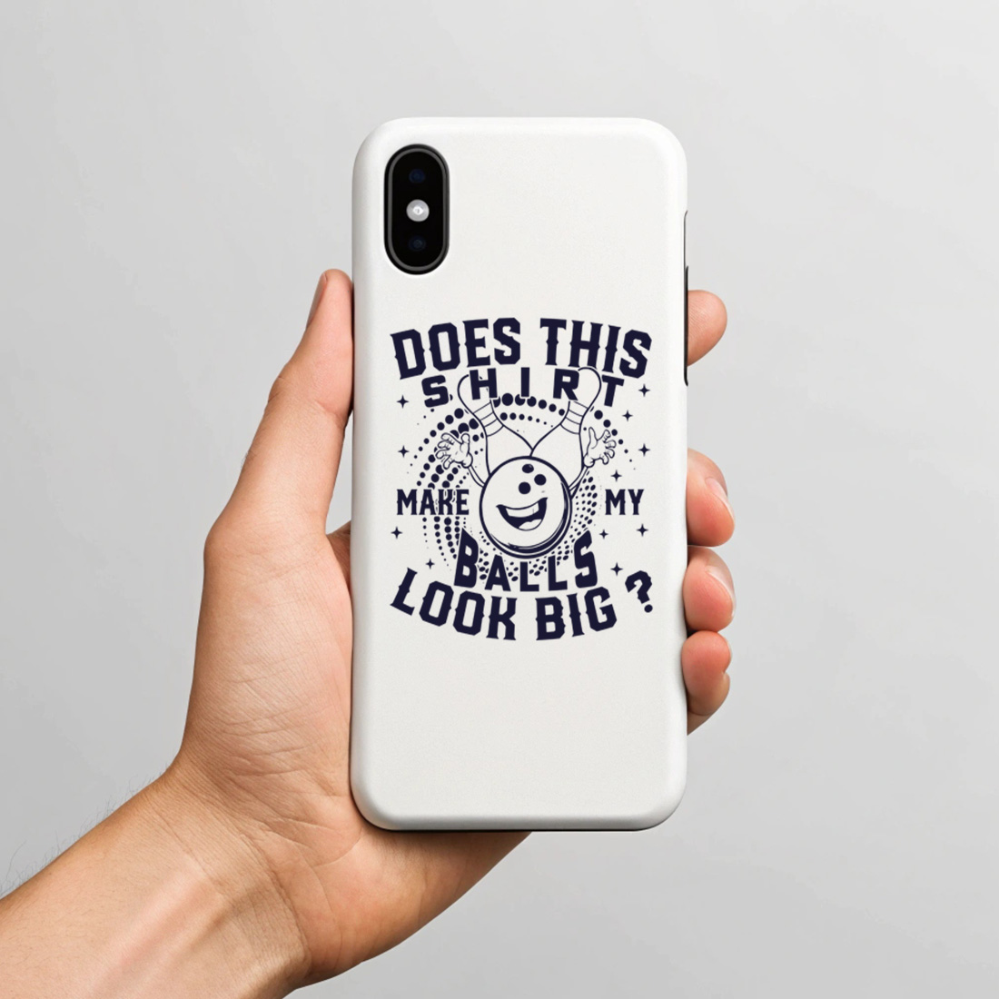 funny bowling shirt design does this shirt make my balls look big graphic 6 with phone case mock up 339