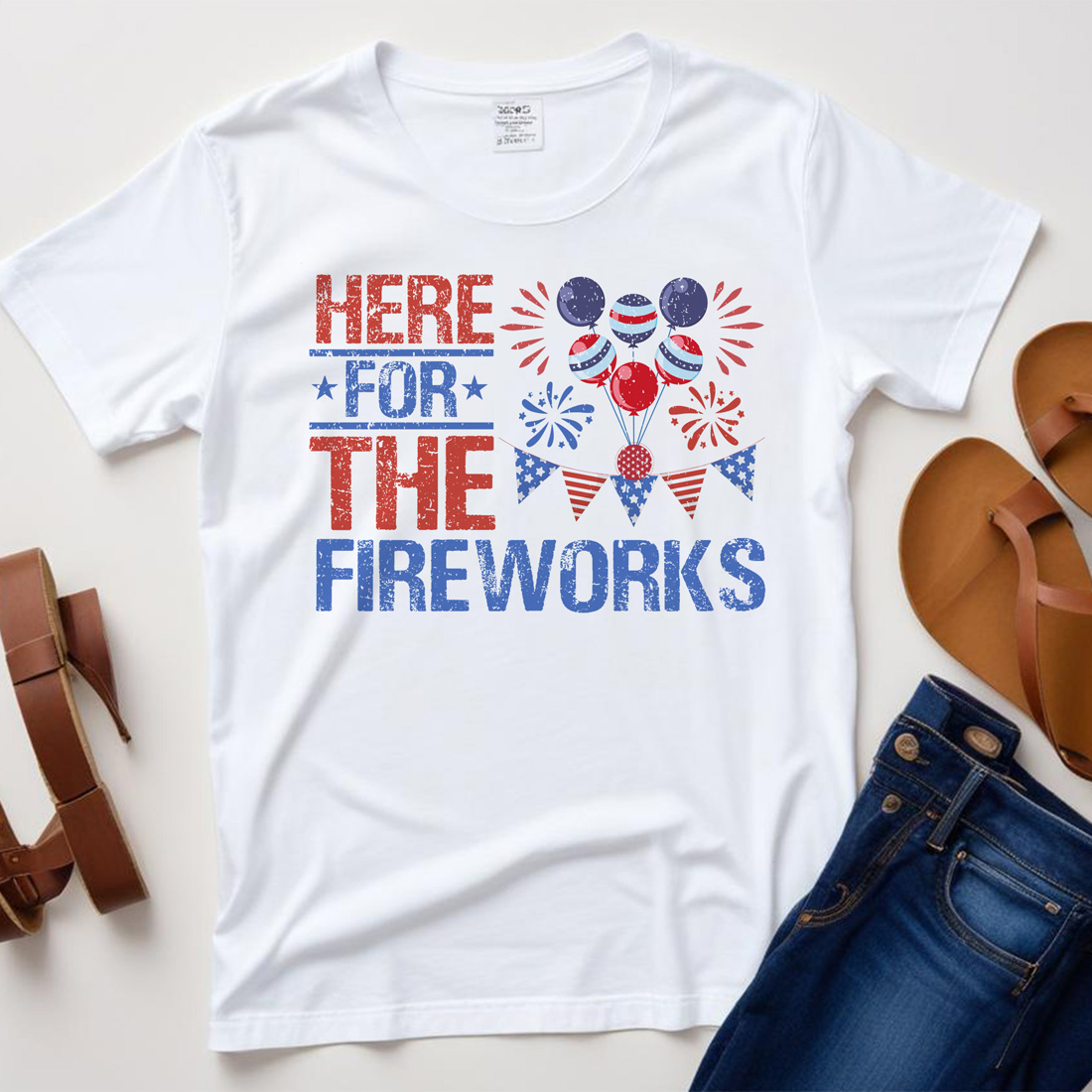 here for the fireworks graphic design white plane tshirt mockup 435