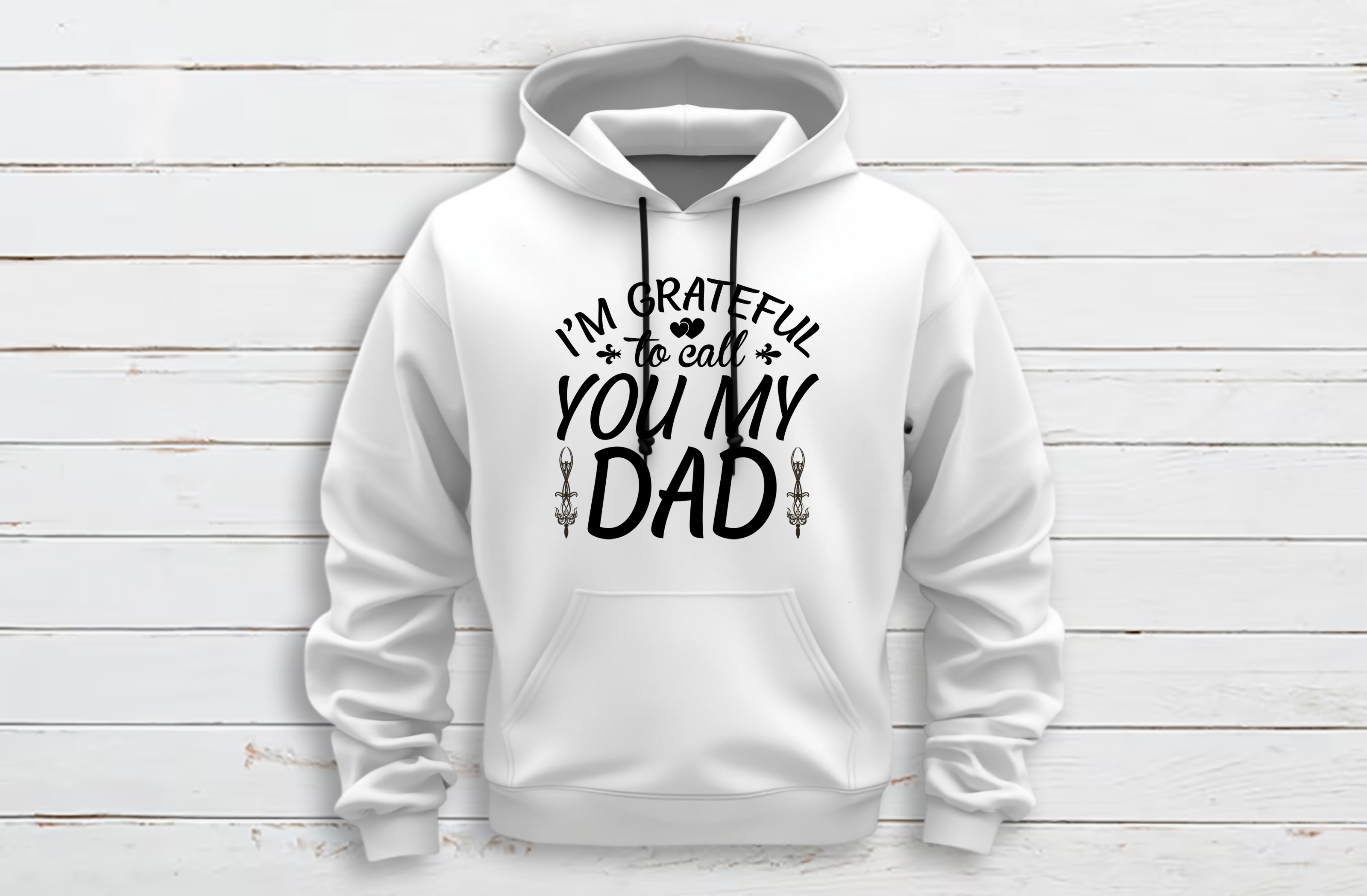 i am grateful to call you my dad graphics design white hoodie mockup 502