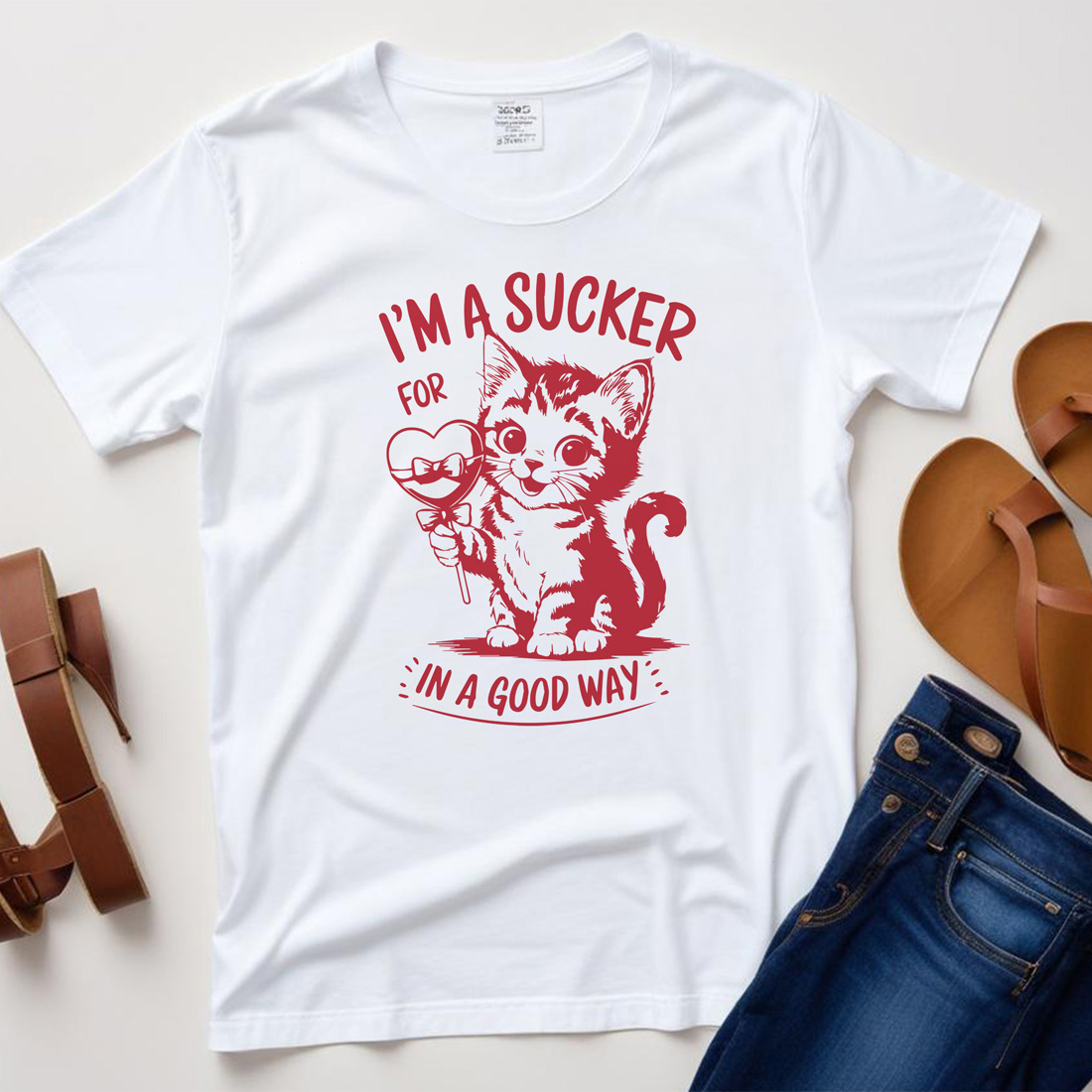 im a sucker for in a good way white plane tshirt mockup 556