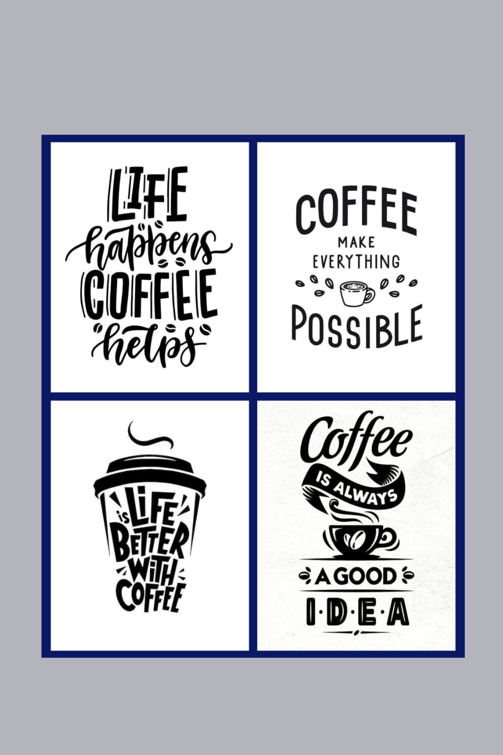 TOP 6 COFFEE T-SHIRT BUNDLE pinterest preview image.