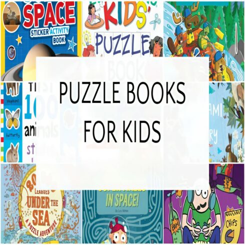 Puzzle Books For Kids cover image.