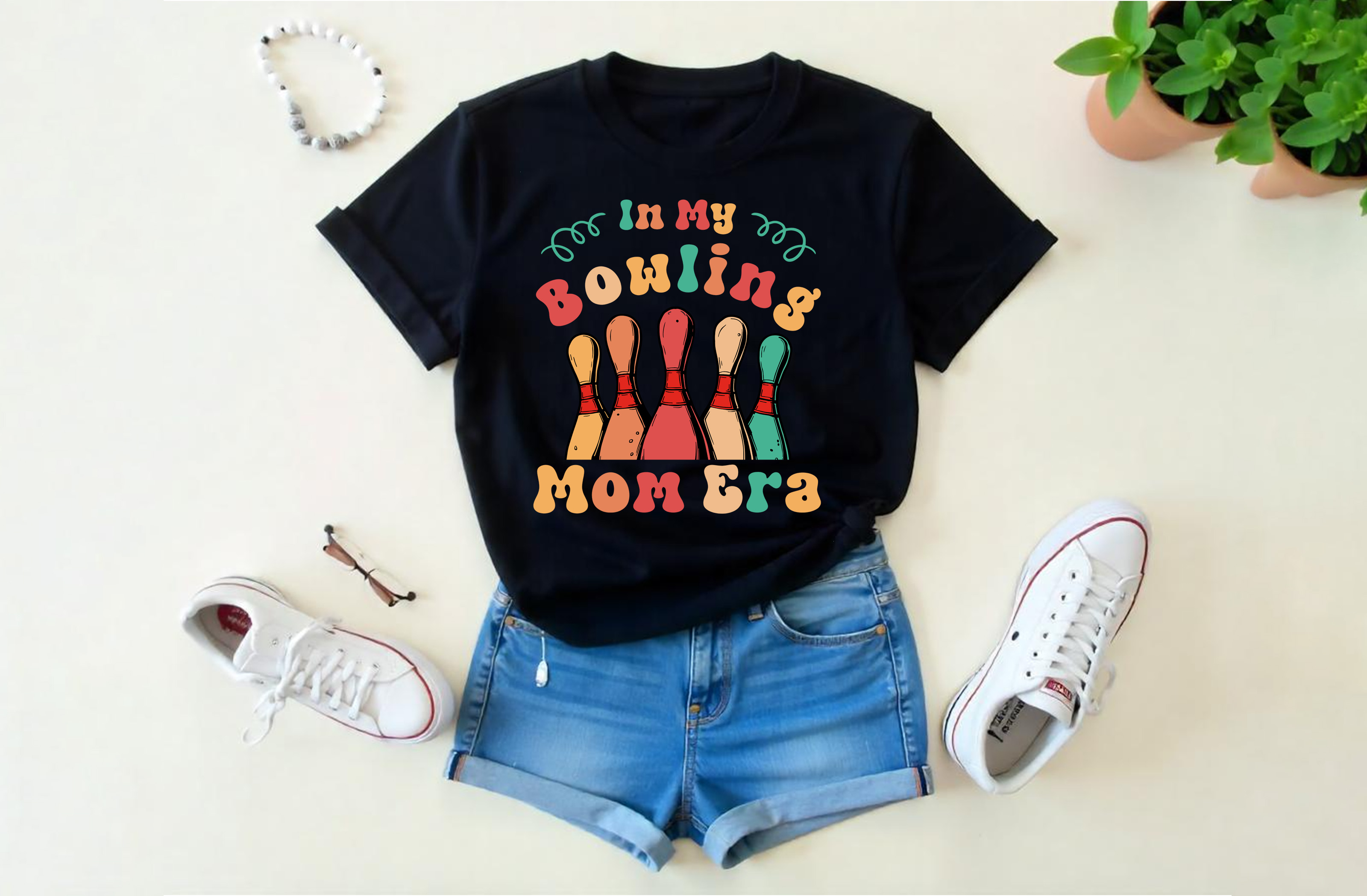 in my bowling mom era graphic design girl t shirt 354