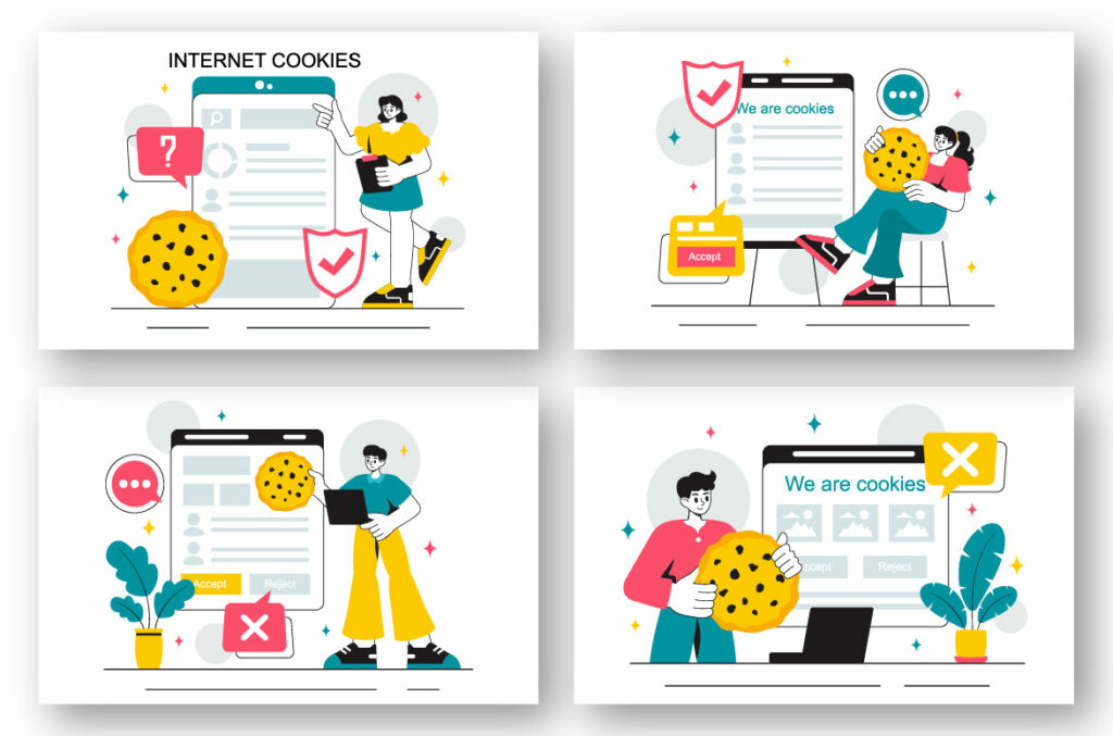 10 Internet Cookies Technology Illustration - MasterBundles