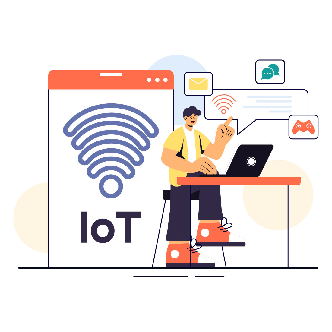 9 IoT Technology Vector Illustration cover image.