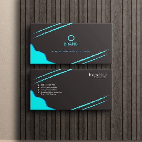 creative and simple modern business card design cover image.