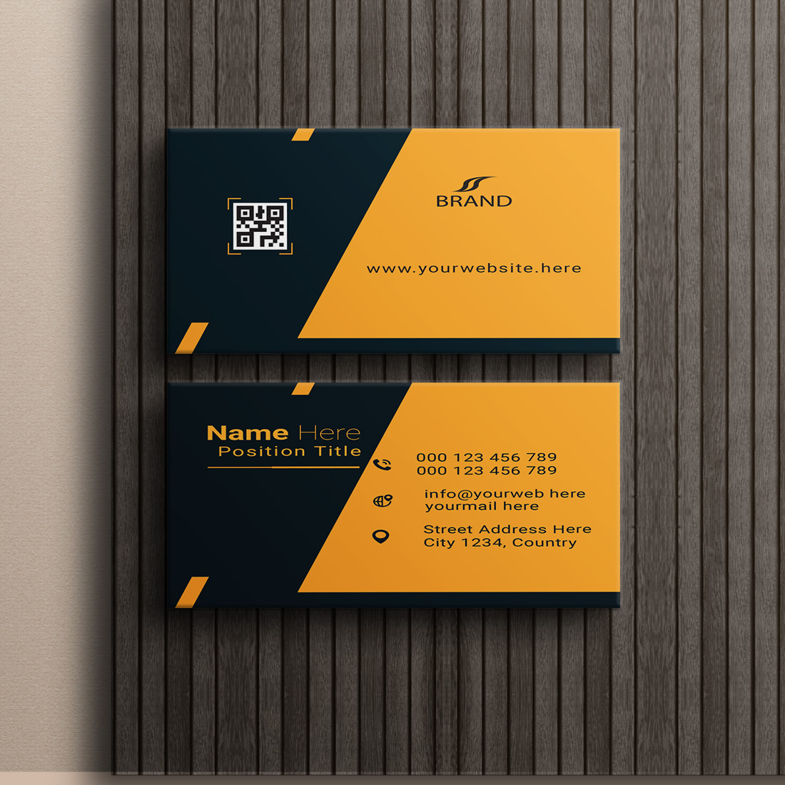 creative and simple modern business card design cover image.